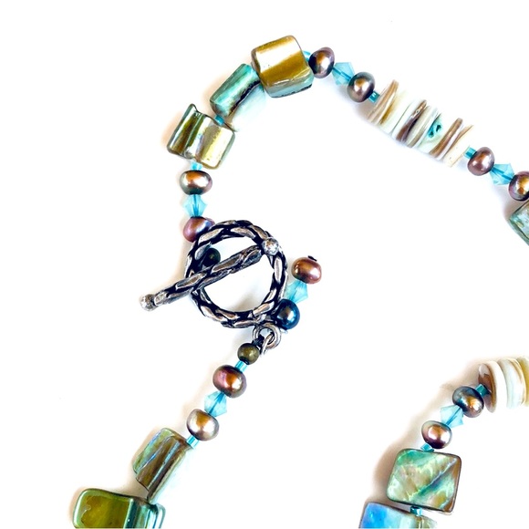 Handmade Sand Dollar Statement Necklace - Picture 4 of 6